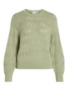 Vila Vicattia ls pointelle knit top n oud