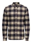 Only & Sons Onsgudmund ls checked shirt noos zand dessin