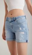 C.O.J. Denim Coj emma short medium blue destroyed