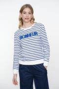 Geisha 52118-41 625 sweat striped blue/off-white