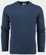 Bos Bright Blue Pullover lambswool o-neck 1150224/304