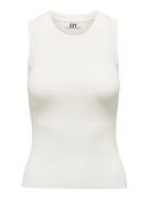 Jacqueline de Yong Jdyaya solid tank top knt off-white