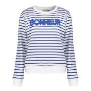 Geisha sweat striped 52118-41 625 blue/off-white