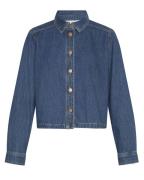 Moss Copenhagen adalyn elena shirt 18956 mid blue wash