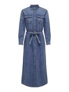 Only Onltrudy ls belt dnm dress akm blue denim