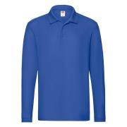 Fruit of the Loom Heren premium poloshirt met lange mouwen