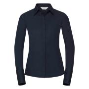 Russell Athletic Dames ultimate stretch slim shirt met lange mouwen