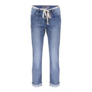 Geisha Jeans turn-up blue denim