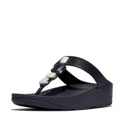 FitFlop Fino multi-stone leather toe-post sandals