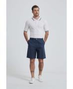 William de Faye Linnen shorts blauw