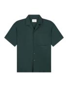 Olaf Hussein Linen camp shirt ss korte mouw overhemden m200301