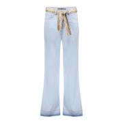 Geisha jeans wide + belt 51024-10 830 bleached