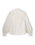 Summum Longsleeve blouse 3d flower cotton 2s3222-12183