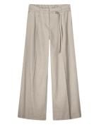 Summum Trousers wide linen blend twill 4s2767-12157