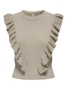 Only Onlashley sl o-neck knt taupe