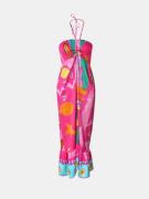 Mucho Gusto ® jurk salve kleurrijk beschilderd print