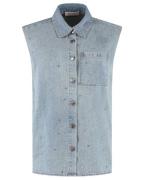 Studio Amaya Blouse korte mouw storm