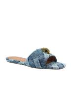 Kurt Geiger Kensington slipper denim