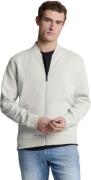 No Excess Sweater full zipper jacquard mix bo chalk