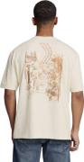 No Excess T-shirt crewneck melange placed pri offwhite