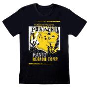 Pokemon Unisex volwassen kanto regio tour t-shirt