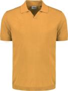No Excess Pullover short sleeve polo v solid yellow