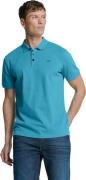 No Excess Polo pique solid stretch seablue