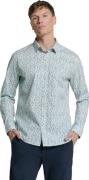 No Excess Shirt stretch allover printed seablue