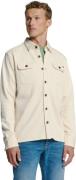 No Excess Overshirt button closure sweat chalk