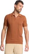 No Excess Pullover short sleeve polo solid pl caramel