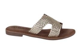 Lazamani 75025 gold dames slippers
