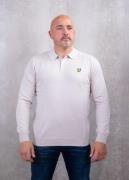 Lyle and Scott Cotton merino long sleeve knitted polo