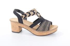 Rieker 638c7-00 dames sandalen