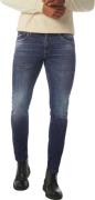 No Excess Denim, tapered 712, stone used, str stone used den