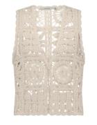 Summum Gilet flower crochet knit gilets 7s7921-70021