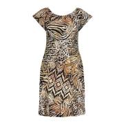 Geisha 57363-60 may 775 dress elastic shoulder jersey aop pr.06-25-2 b...