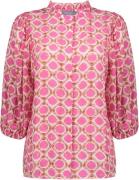 Geisha Blouse off-white & pink