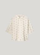 Summum 3/4 sleeve blouse scattered emboidery 2s3054-11624 122 ivory
