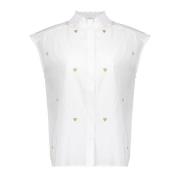 Geisha Blouse lurex hearts dessin