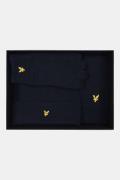 Lyle and Scott Checked scarf and beanie gift set
