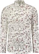 No Excess Shirt stretch allover printed white
