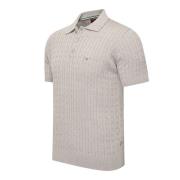 Cappuccino Italia Caorle cable knit polo