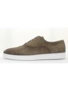 Giorgio 51303 bruine suède veterschoen met witte zool