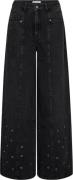 Co'Couture Siffcc eyelet wide ll jeans black