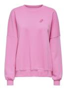 Only Onlstina ls lovely o-neck box swt neon