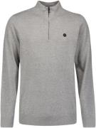 No Excess Pullover half zip 2 coloured melang grey melange