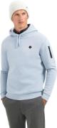 No Excess Sweater hooded brushed dusty blue