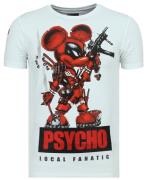 Local Fanatic Psycho mouse leuke t-shirt