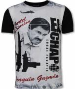 Local Fanatic El chapo digital rhinestone t-shirt