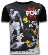 Local Fanatic Ali vs. cartoons digital rhinestone t-shirt